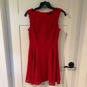 maxi city studio sleeveless dress womens size 9 red